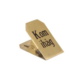 Mässingklämma Kom ihåg