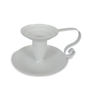 Vit ljusstake