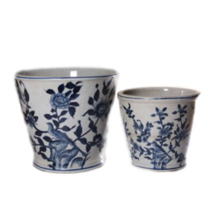 Flower pot Blue bird