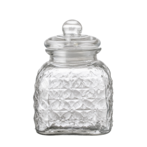 Glass jar with lid