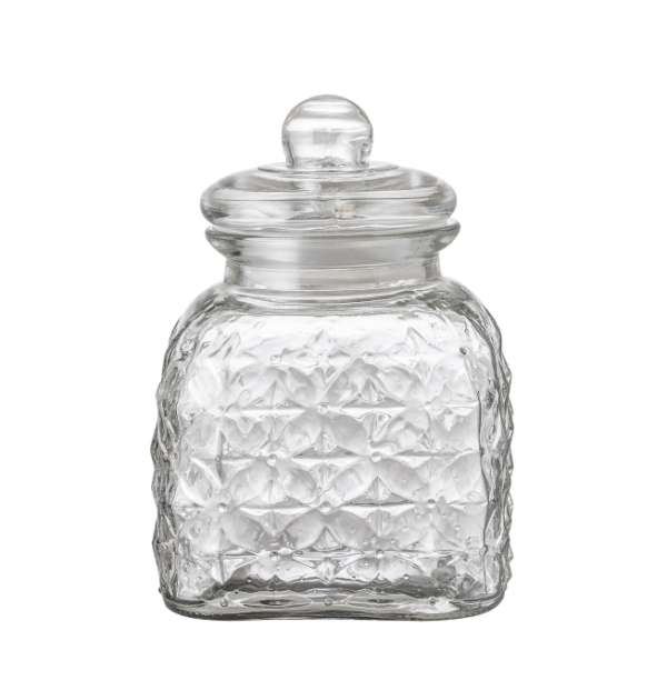 Glass jar with lid
