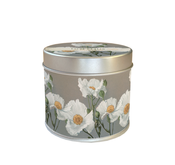 Scented candle vintage poppy vanilla