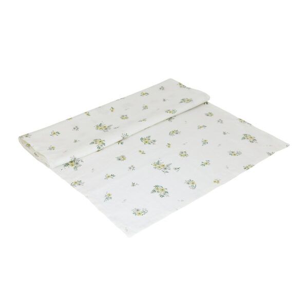 Table runner Flora White