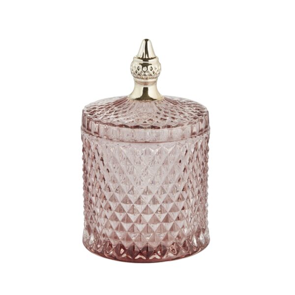 Glass jar Miya Pink