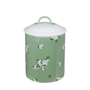Storage Jar Flora Green
