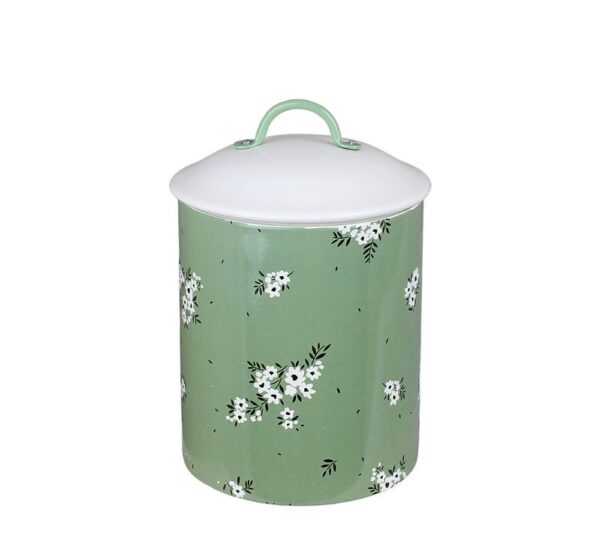 Storage Jar Flora Green