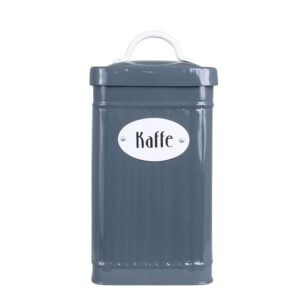 Coffee canister Hugo blue