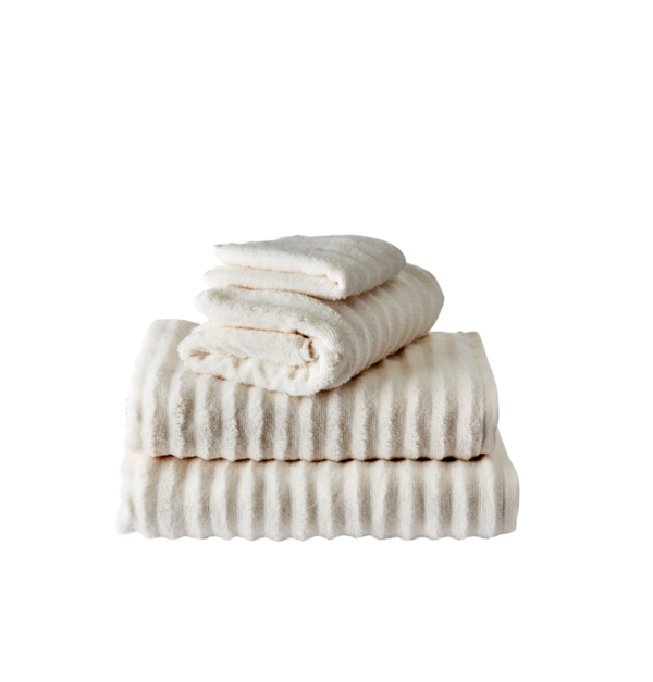 Bath towel Arild Ivory - Image 2