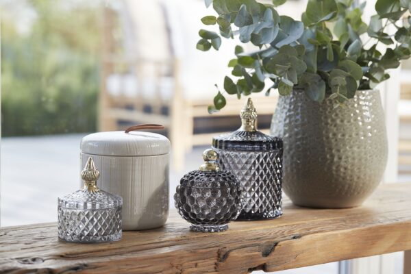 Glass jar Miya Dark Gray - Image 2