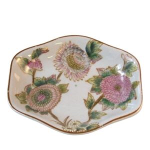 Soap dish Dahlia in porcelain