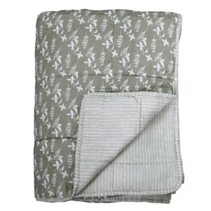 Green quilt in cotton from Chic Antique