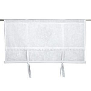 Emmy Roman blind in white cotton