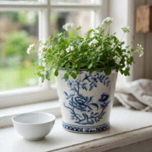 Lovely flower pot in porcelain from Simply Scandinavia.