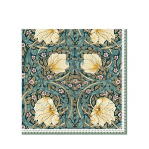 Elegant paper napkins with the beautiful Pimpernel pattern by William Morris.